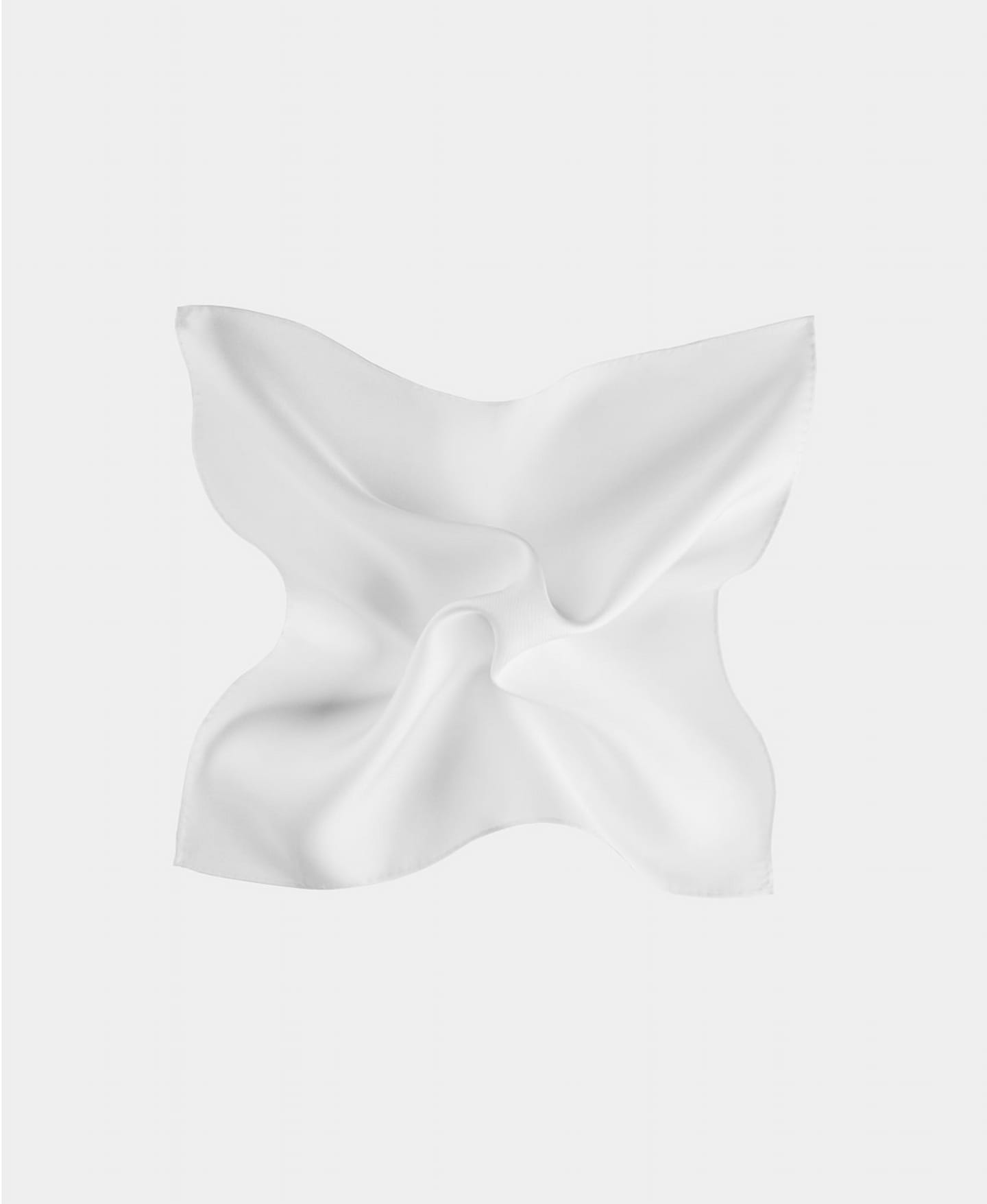 white silk pocket square