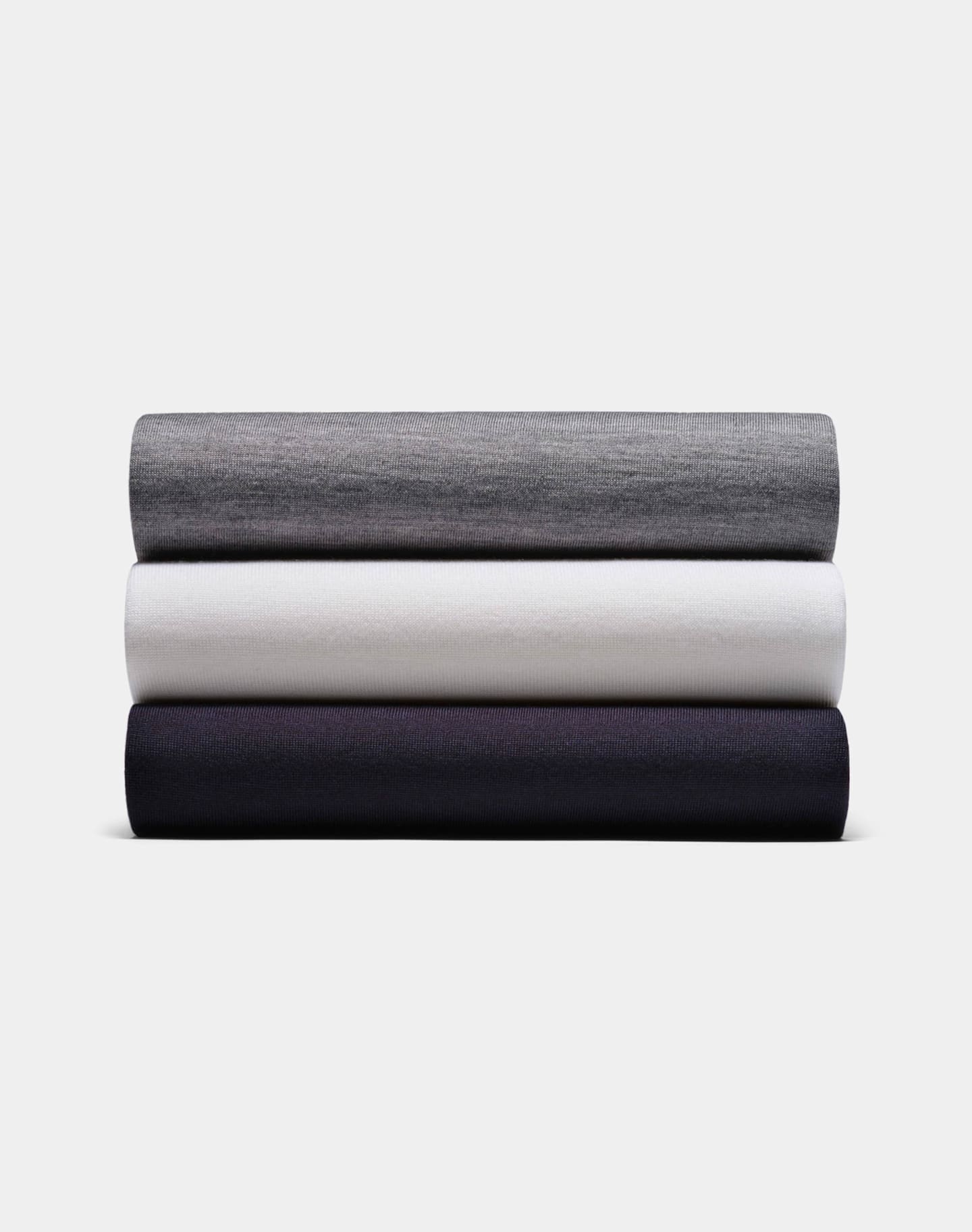 Stacked pure wool knits