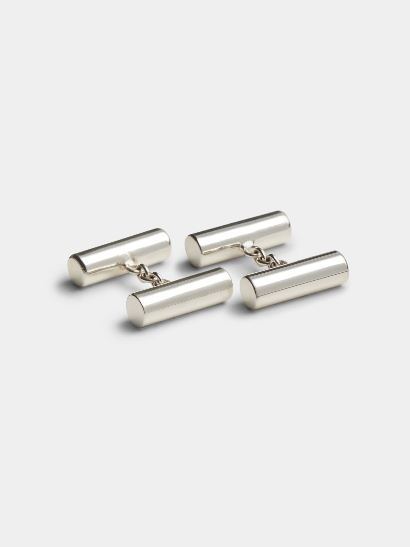 Sterling silver cufflink bars
