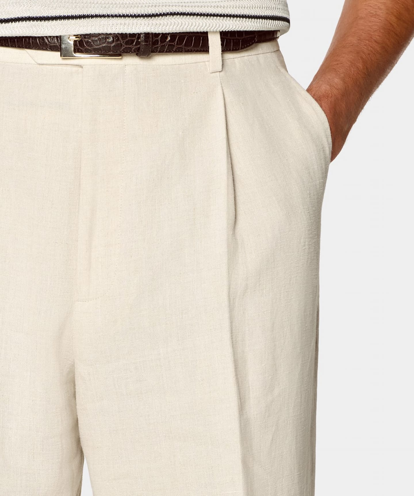 Wide Leg Straight Suit Pants