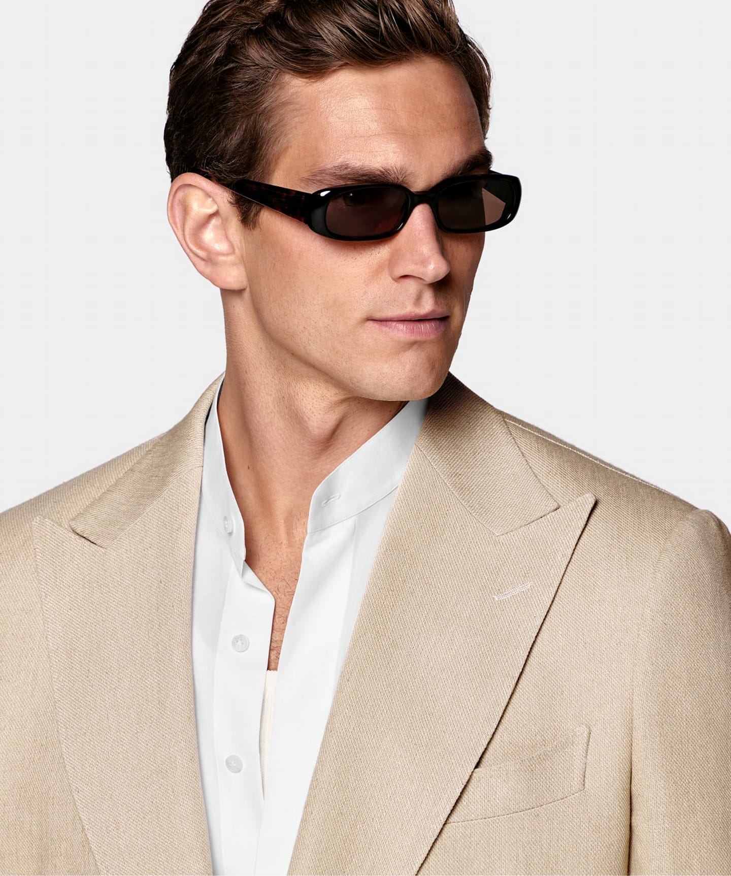 Light Brown Tailored Fit Milano Suit