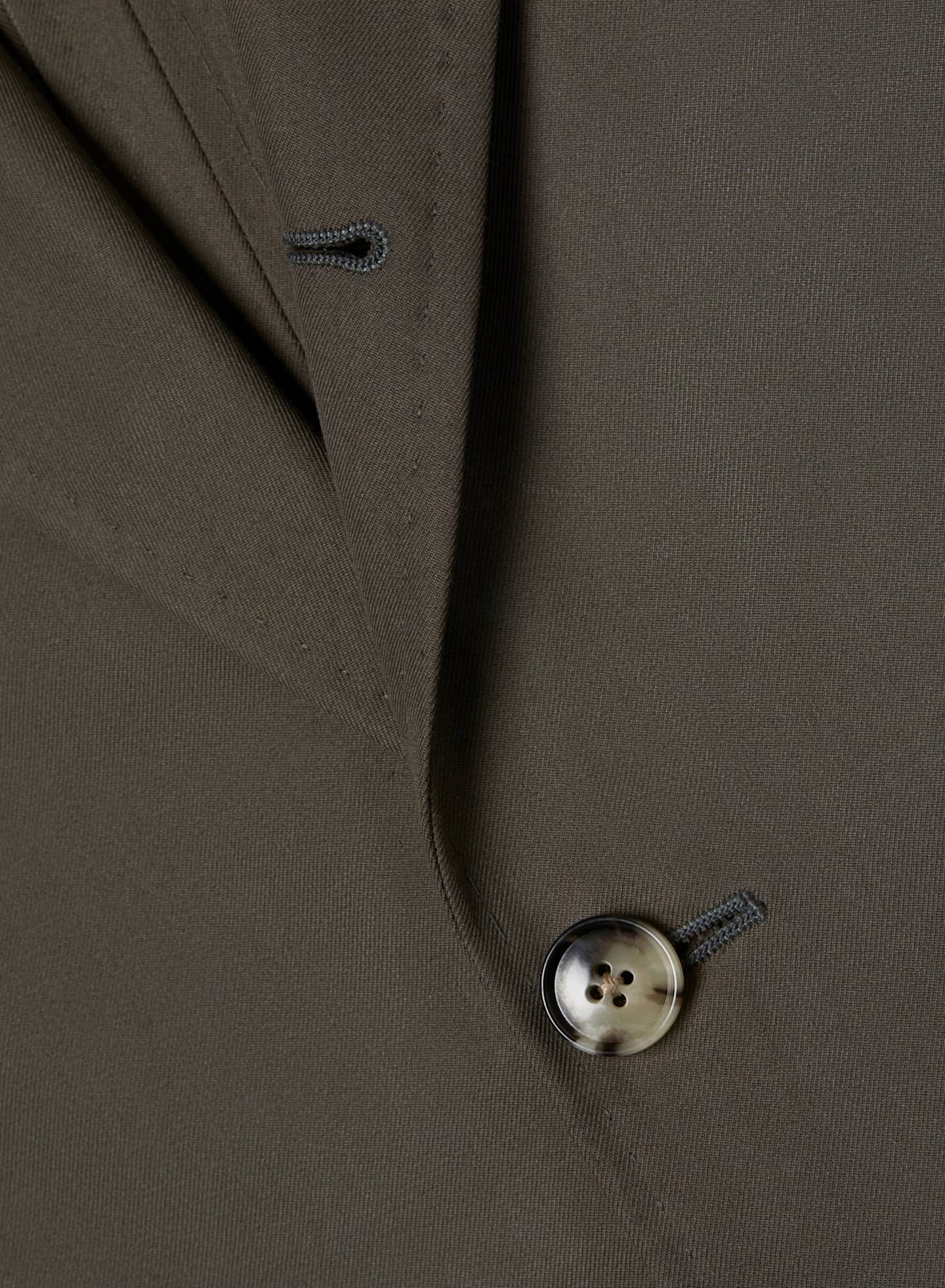 A mens jacket featuring a 2.5 button closure.