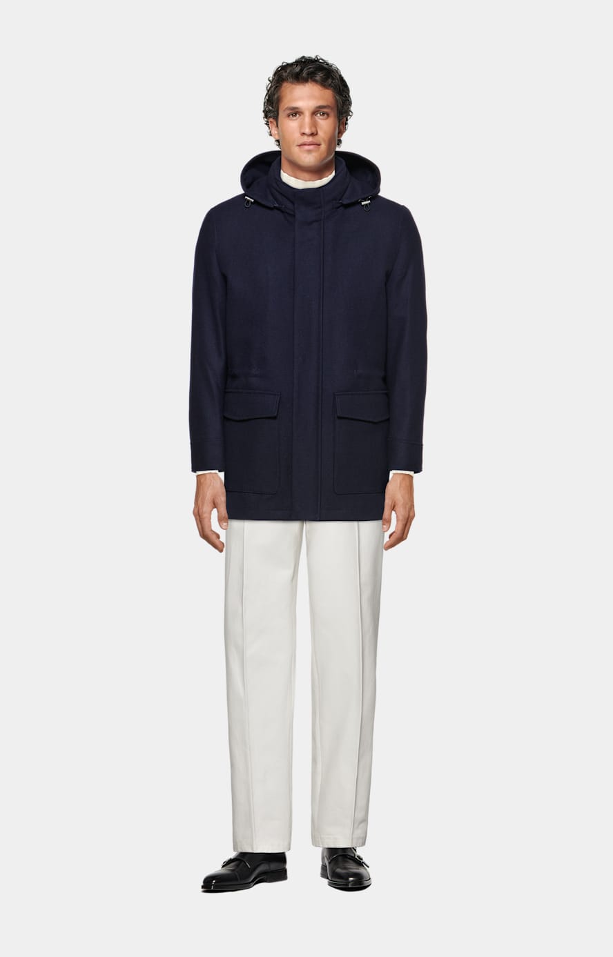 Navy padded sale parka