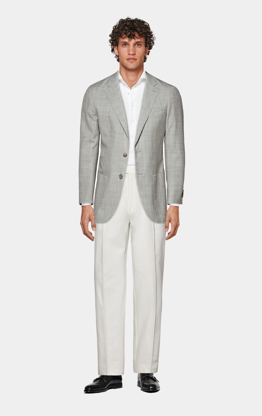 White Twill Extra Slim Fit Shirt in Egyptian Cotton | SUITSUPPLY The ...