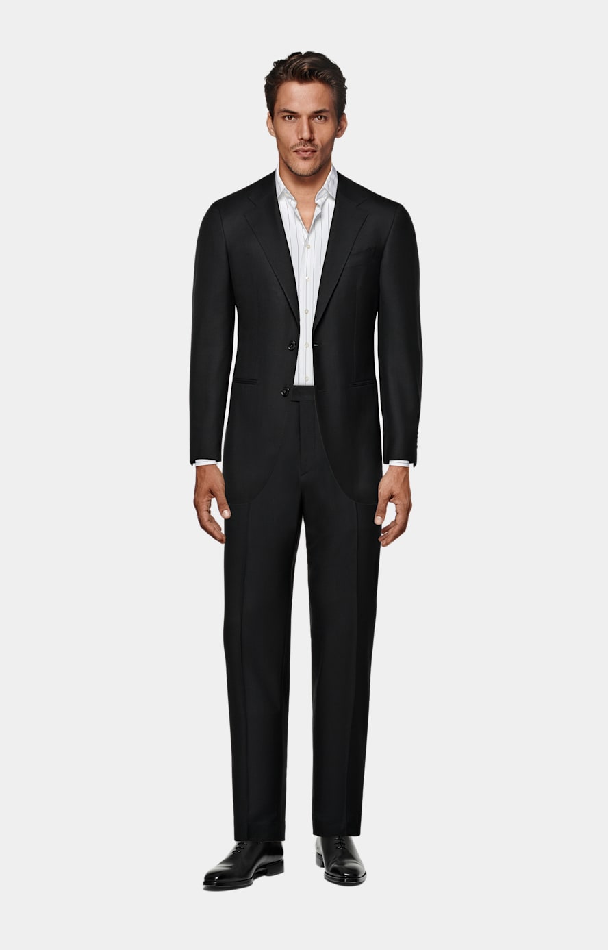 Black Tailored Fit Havana Suit