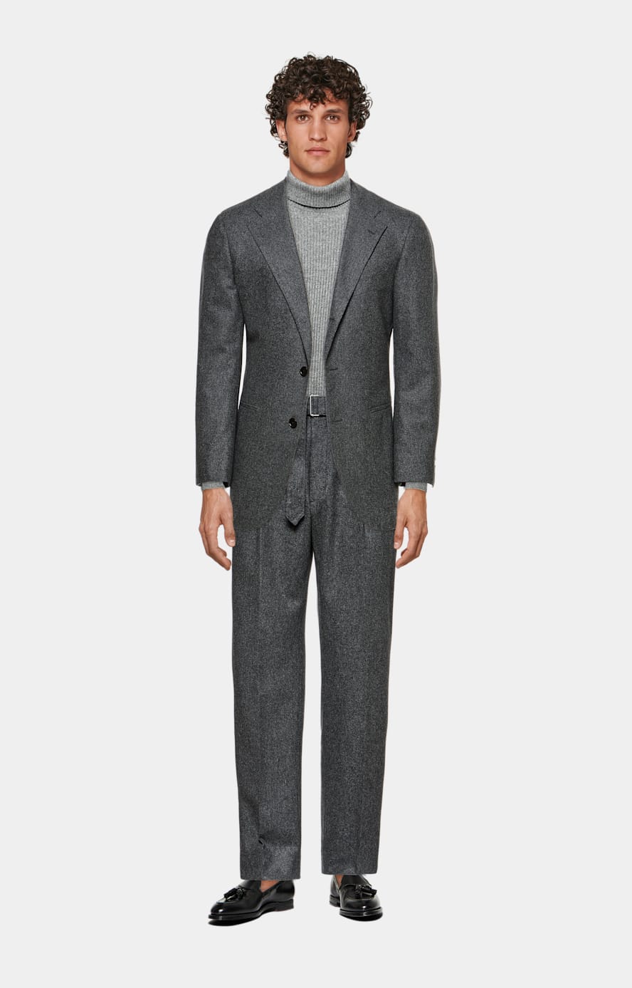 Mid Grey Roma Blazer in Circular Wool Flannel | SUITSUPPLY Poland