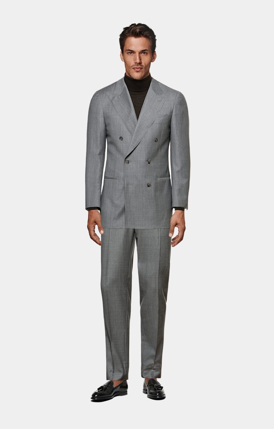 Costume Perennial Havana coupe Tailored gris clair