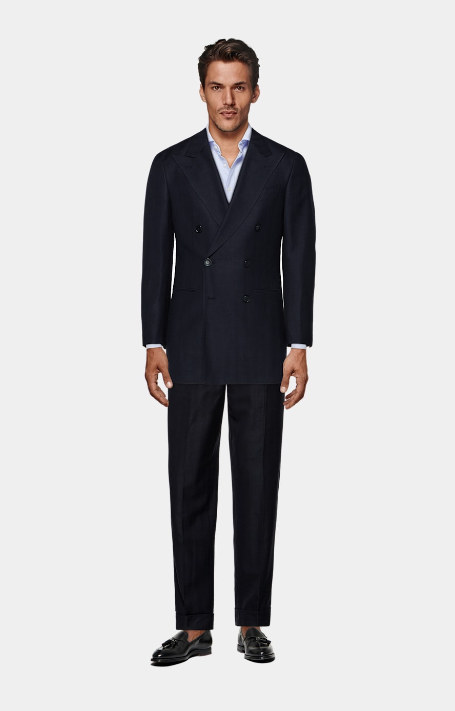 Chemise coupe ajustée en oxford bleu clair