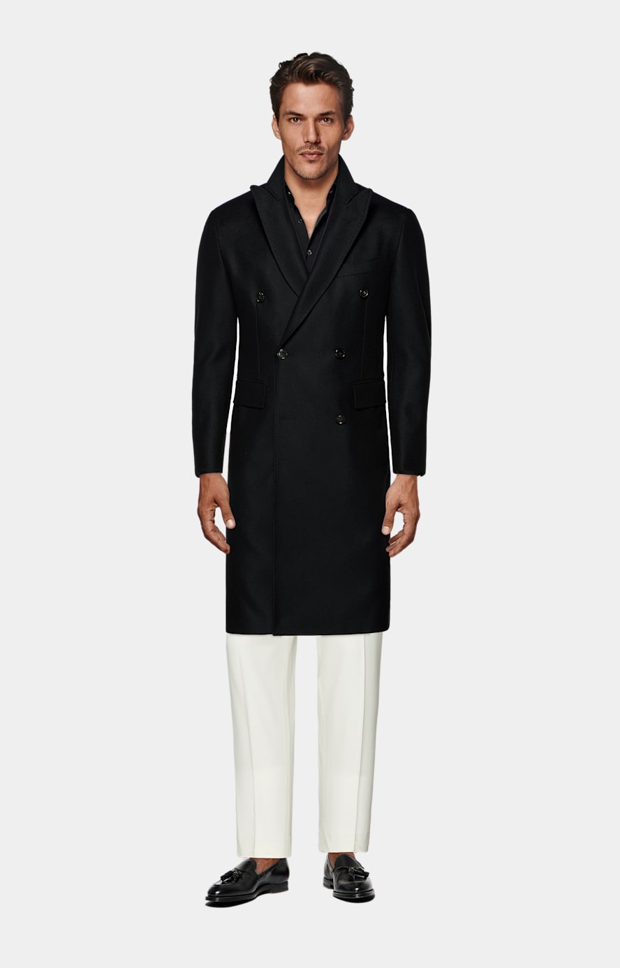 Black Poplin Tailored Fit Shirt