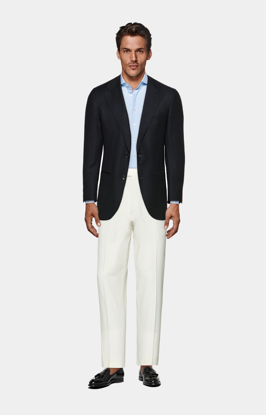 Navy Relaxed Fit Roma Blazer