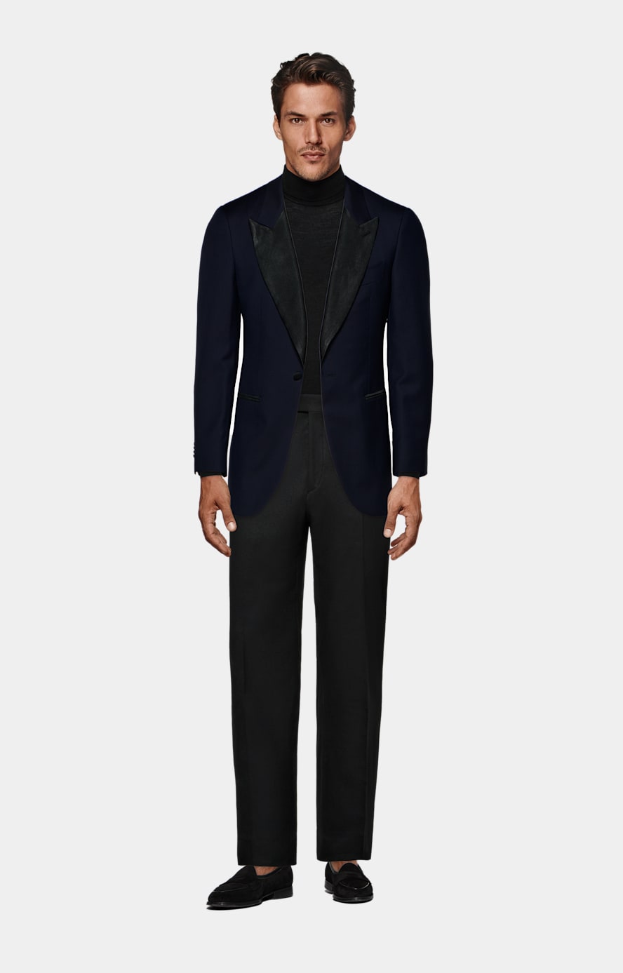 Veste de smoking Lazio coupe Tailored bleu marine
