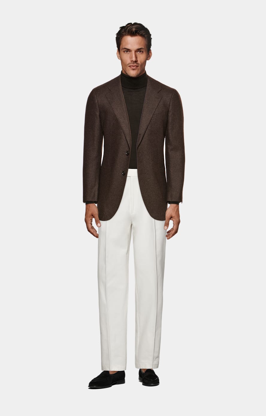 Dark Brown Tailored Fit Havana Blazer