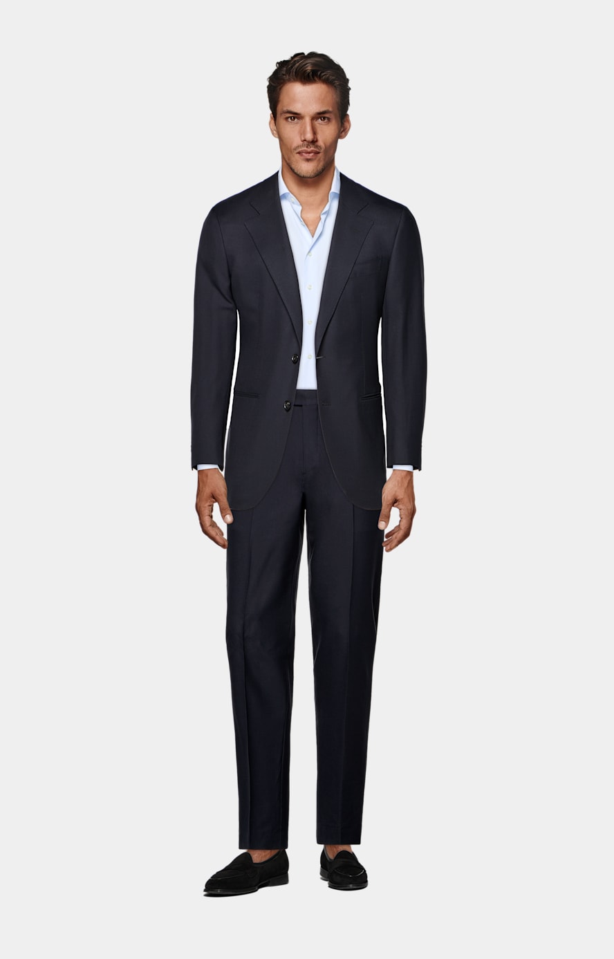 Navy Tailored Fit Havana Suit