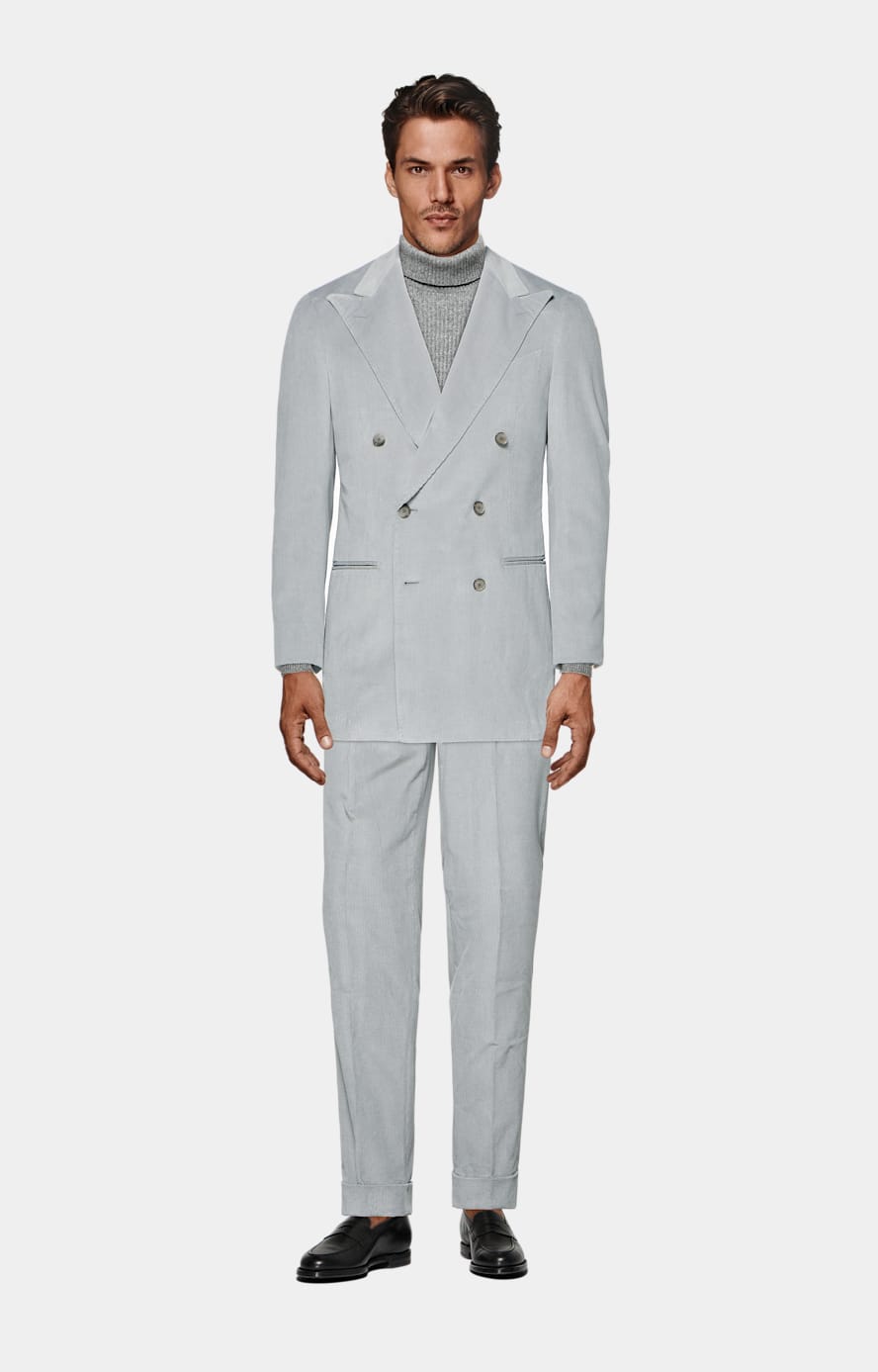 Grey Ribbed Turtleneck