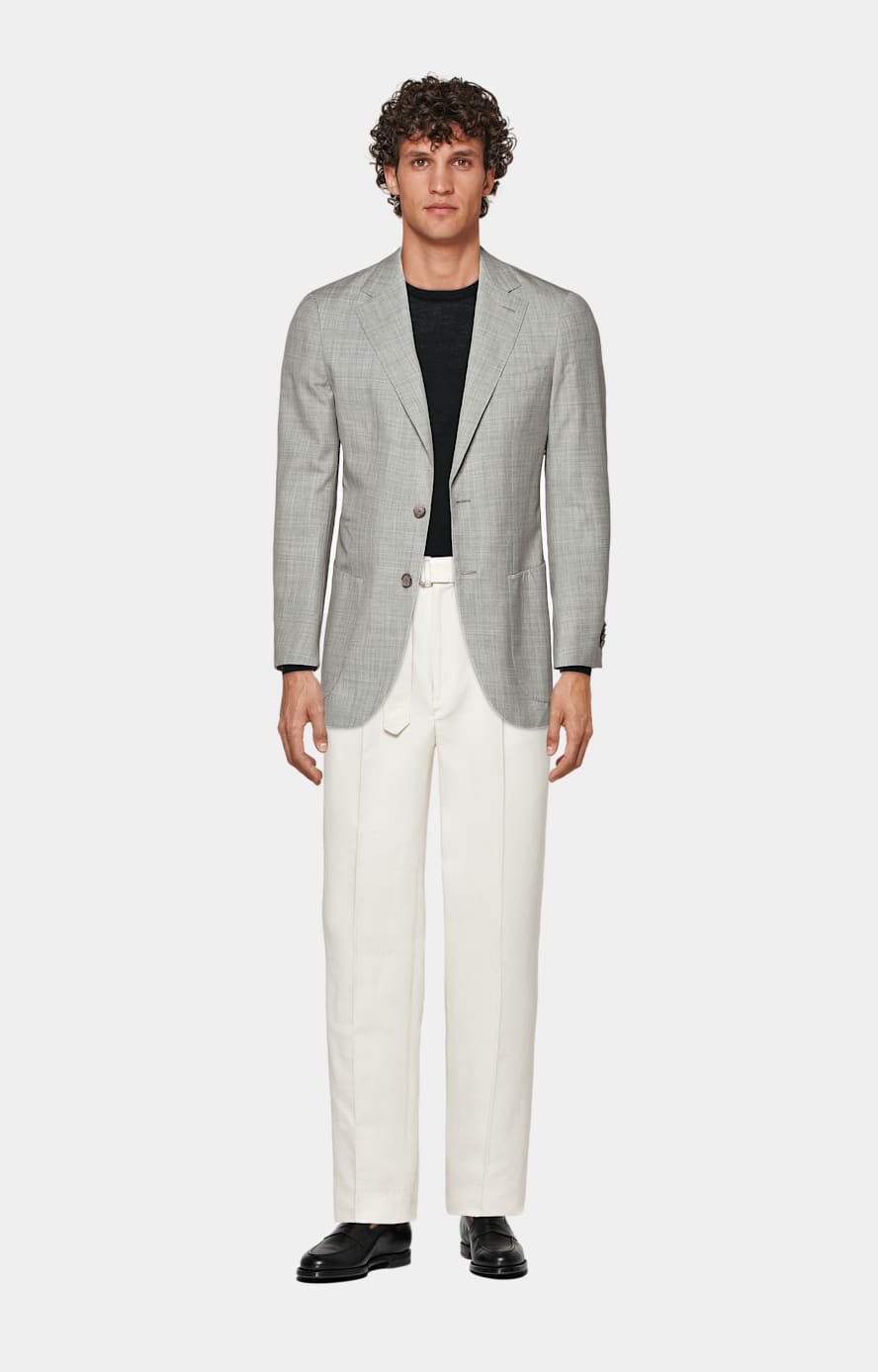 Off-White Wide Leg Tapered Sortino Trousers