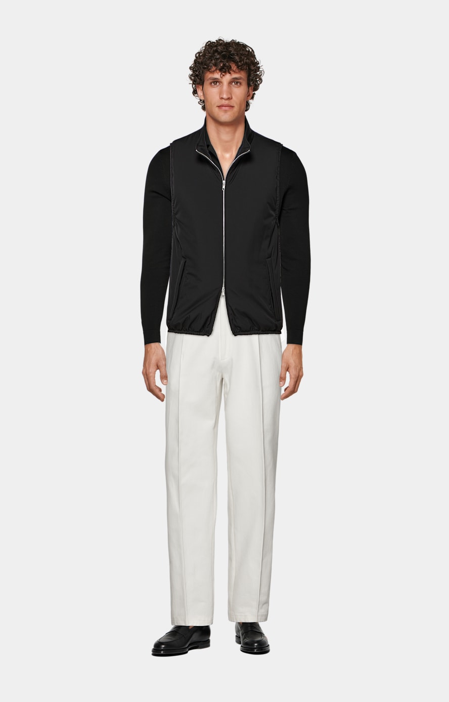 Off-White Wide Leg Straight Duca Trousers