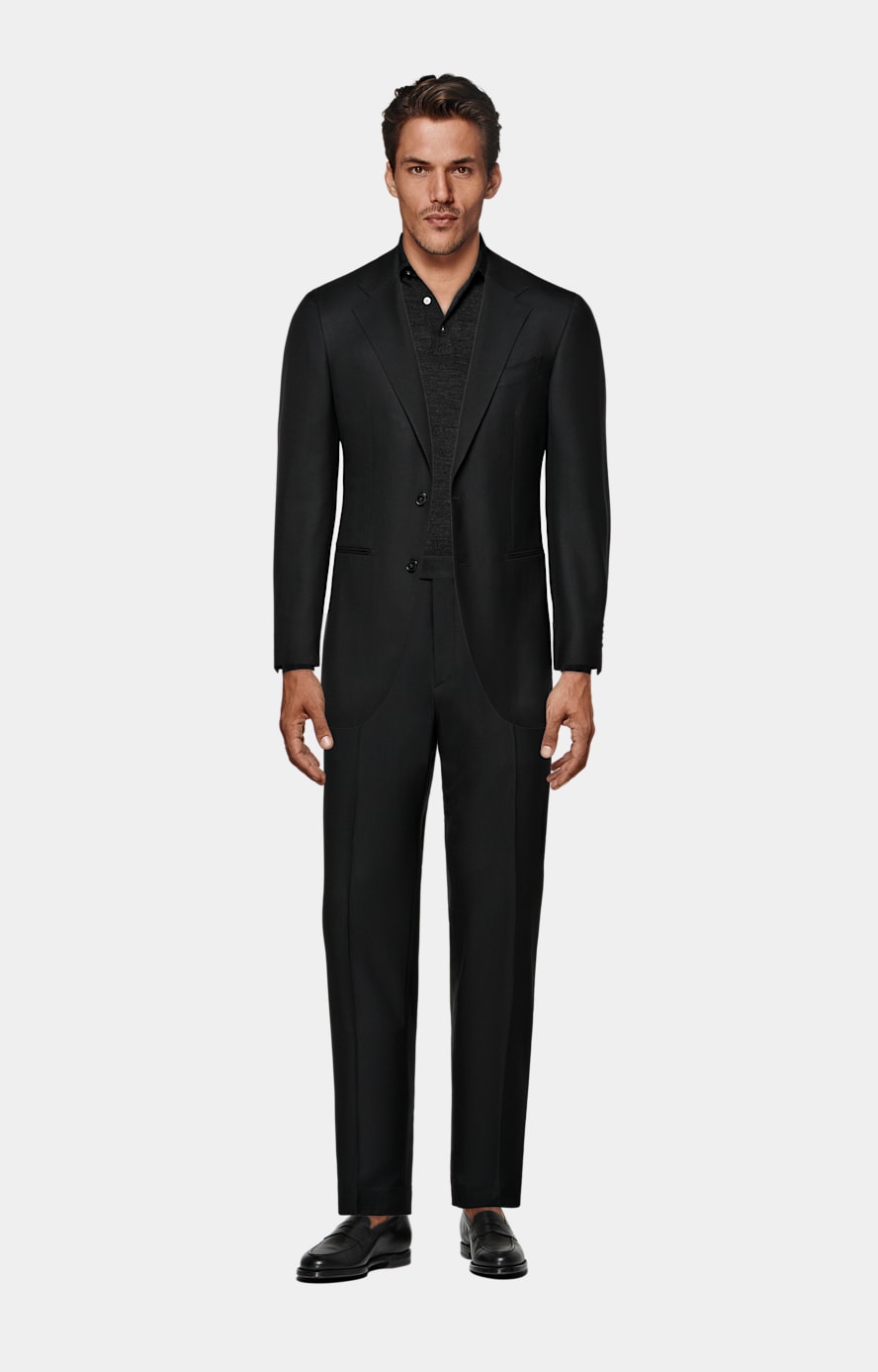 Black Tailored Fit Havana Suit