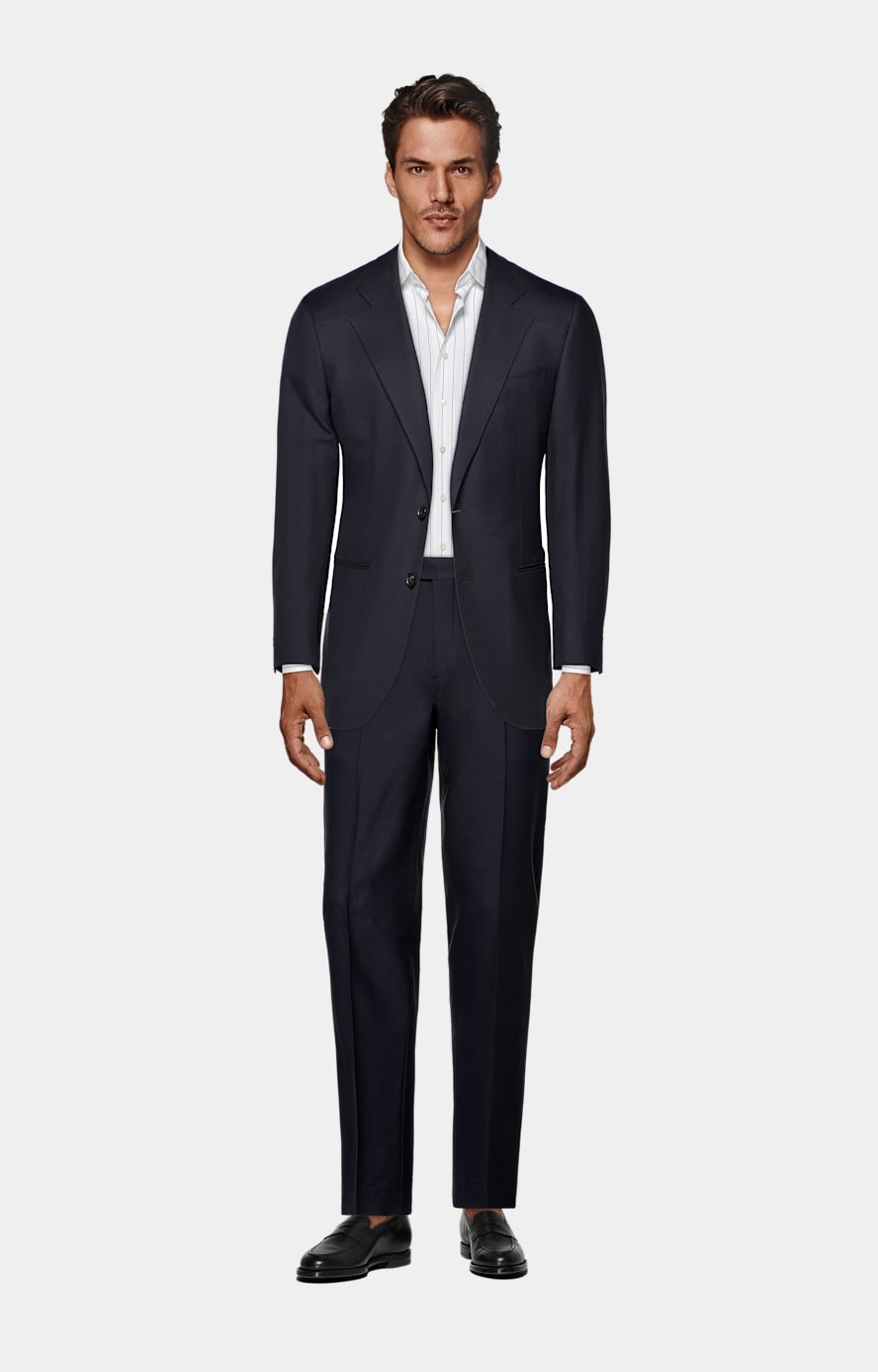 Navy Tailored Fit Havana Suit