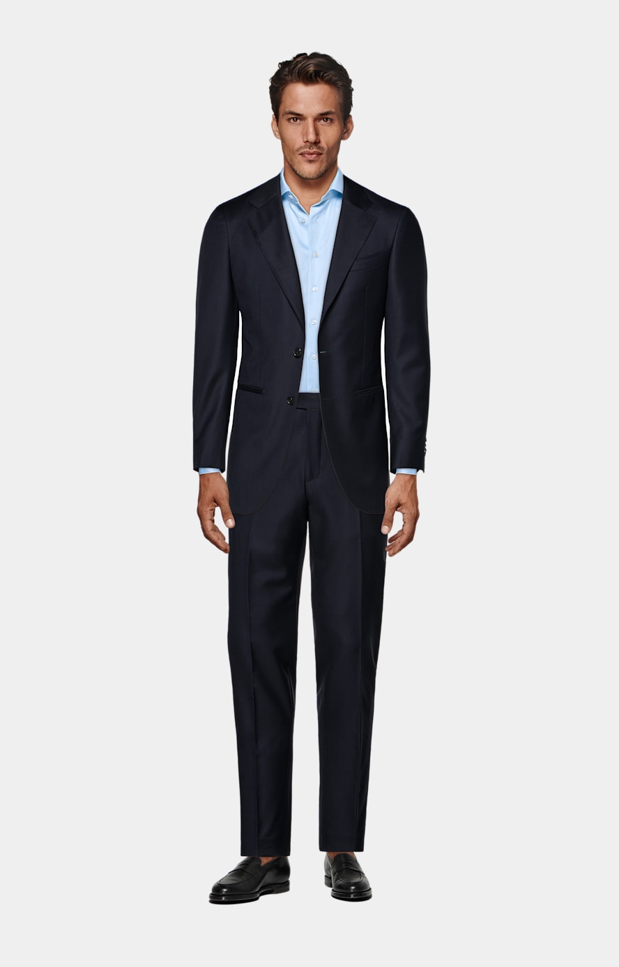 Navy Perennial Tailored Fit Havana Suit