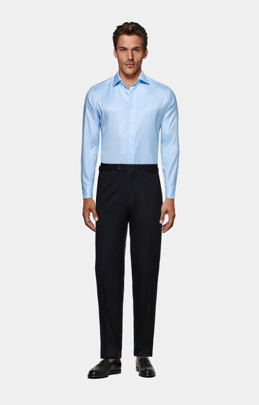 Anzughose navy Slim Leg straight