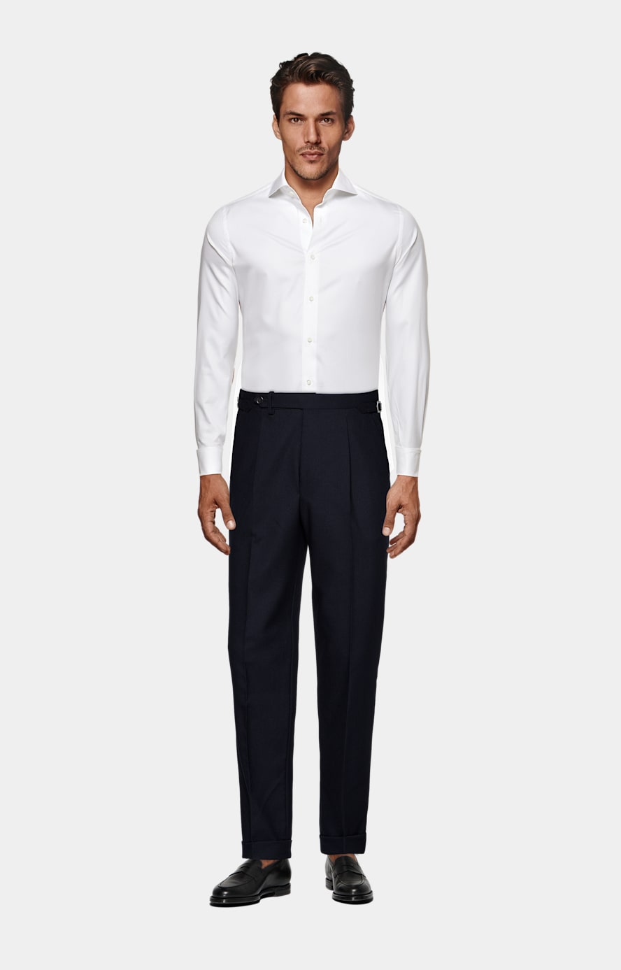 White Double Cuff Tailored Fit Shirt