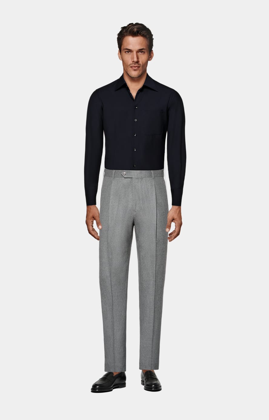 Chemise coupe Tailored bleu marine