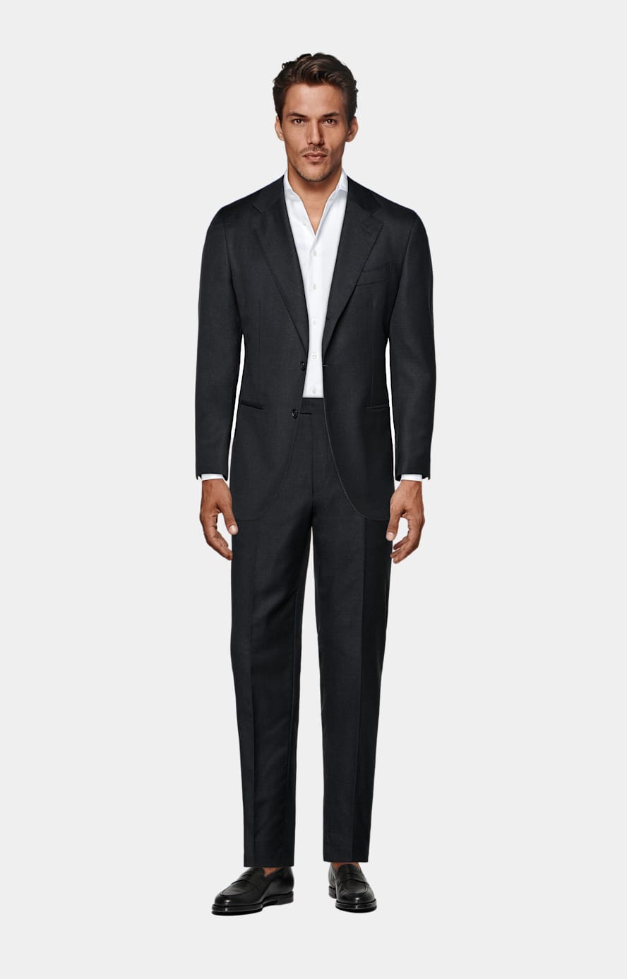 Dark Grey Perennial Tailored Fit Havana Suit