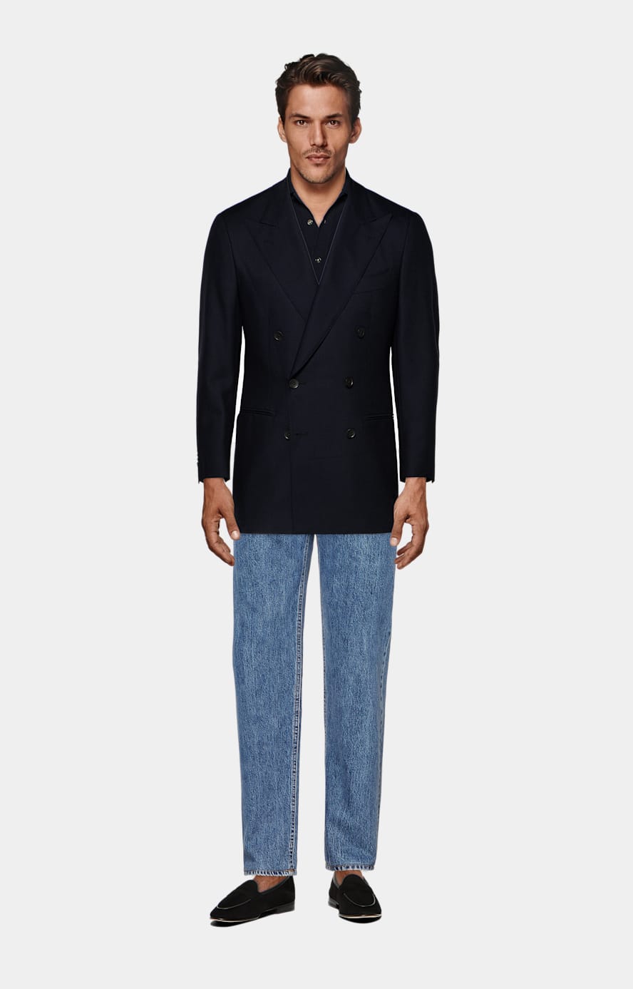 Navy Polo Cardigan