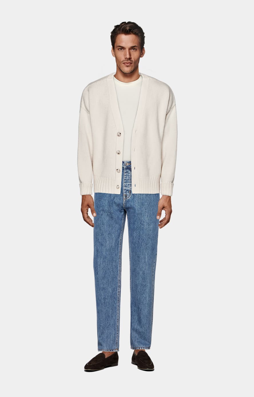 Off-White Merino Oversized Cardigan