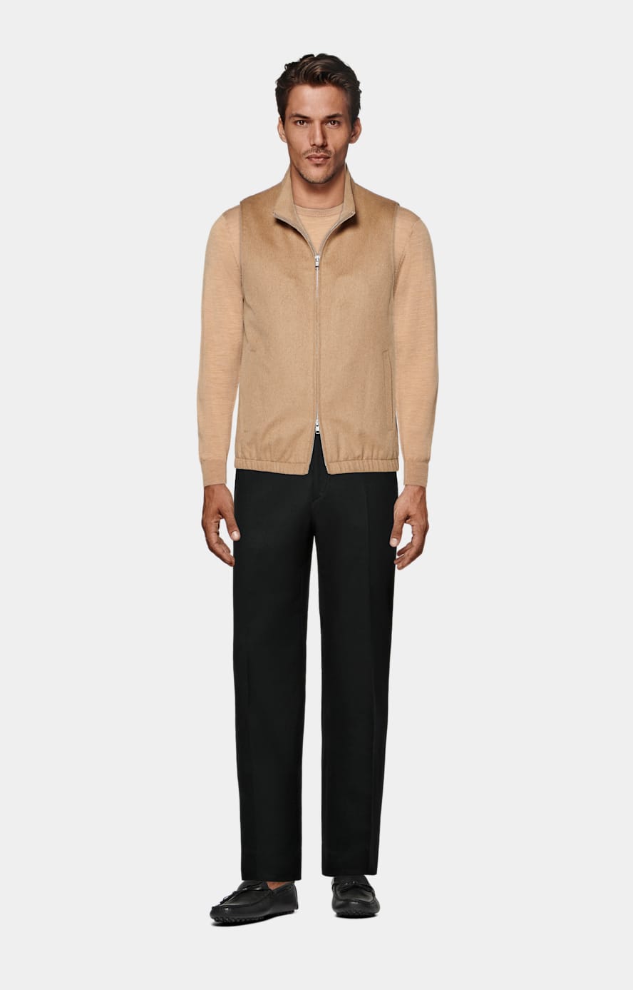 Light Brown Merino Crewneck