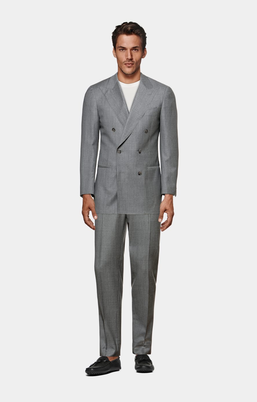 Costume Perennial Havana coupe Tailored gris clair