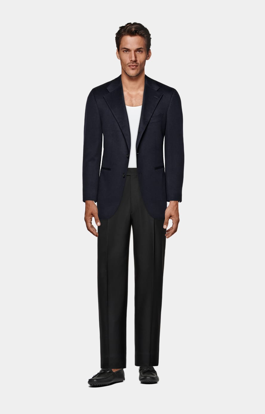 Navy Relaxed Fit Roma Blazer