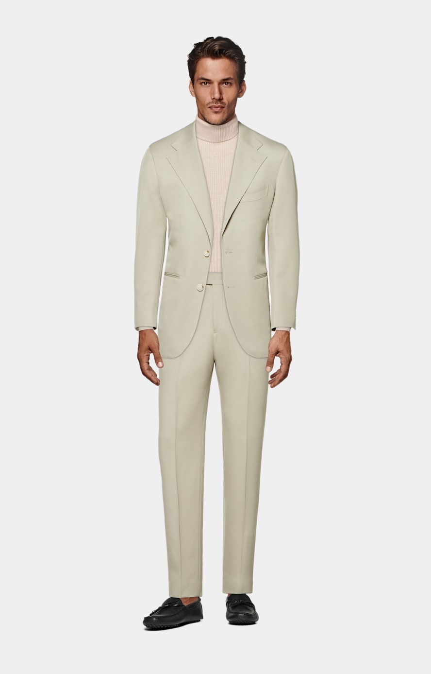 Light Green Relaxed Fit Roma Suit