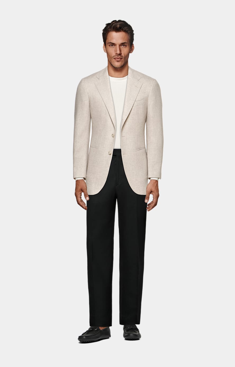 Off-White Merino Ribbed Crewneck