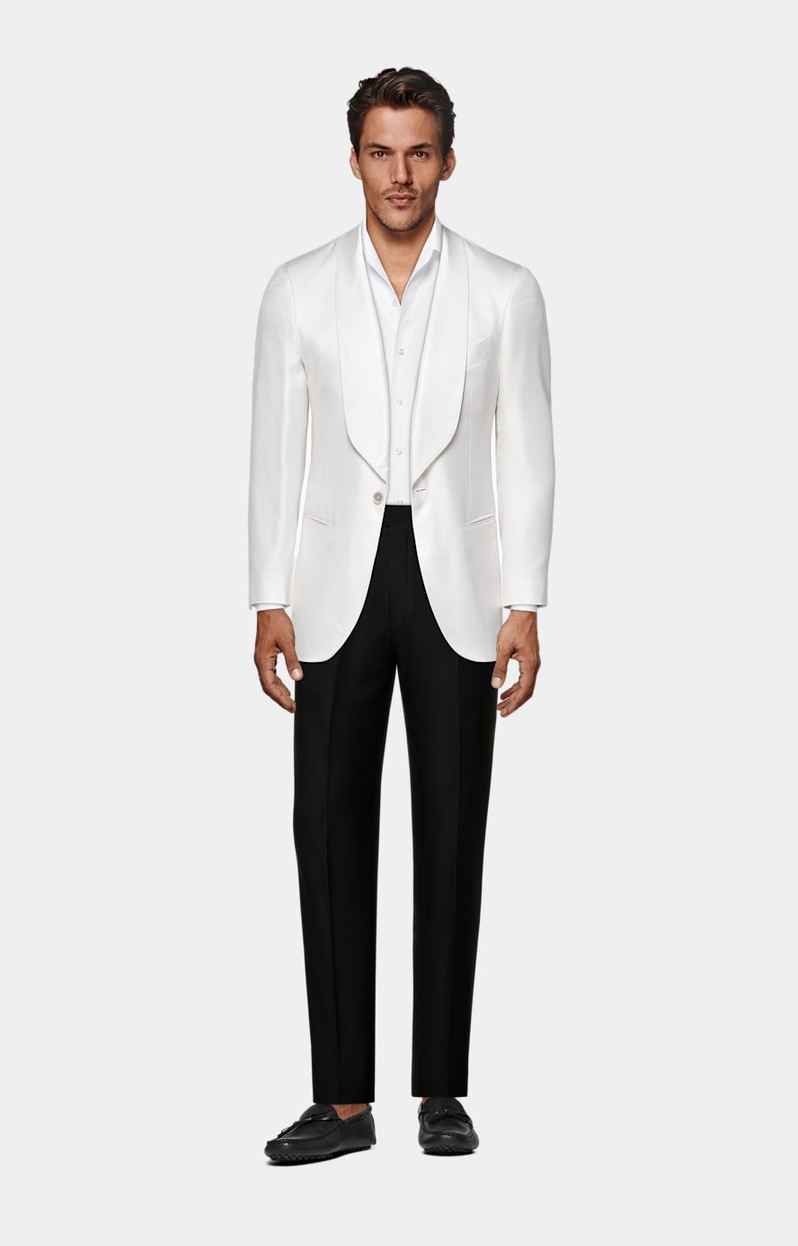 Suitsupply white dinner jacket top