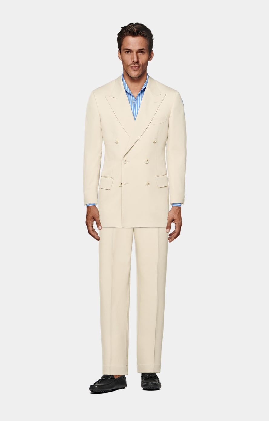 Sand Tailored Fit Milano Suit