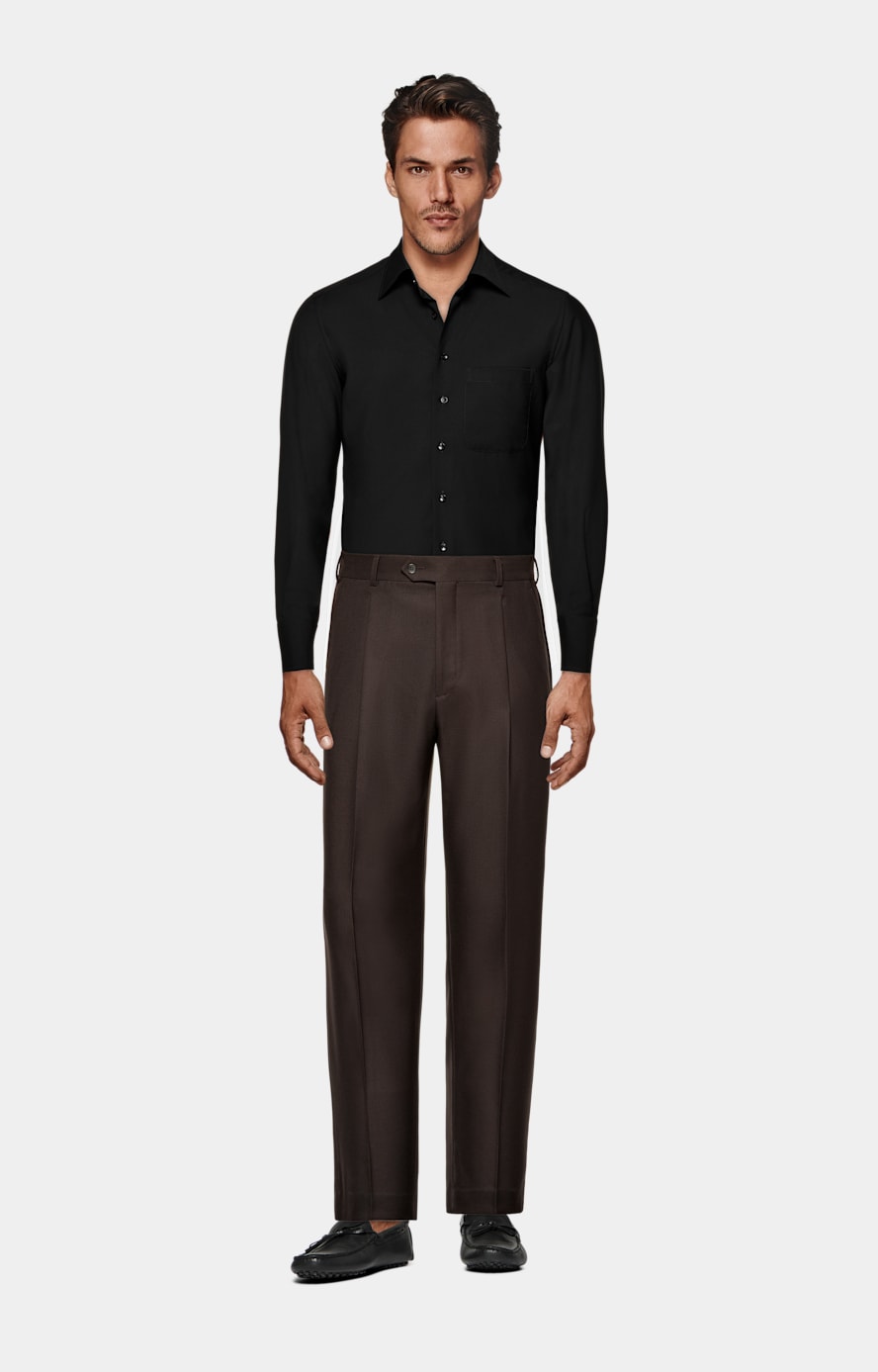 Black Tailored Fit Shirt