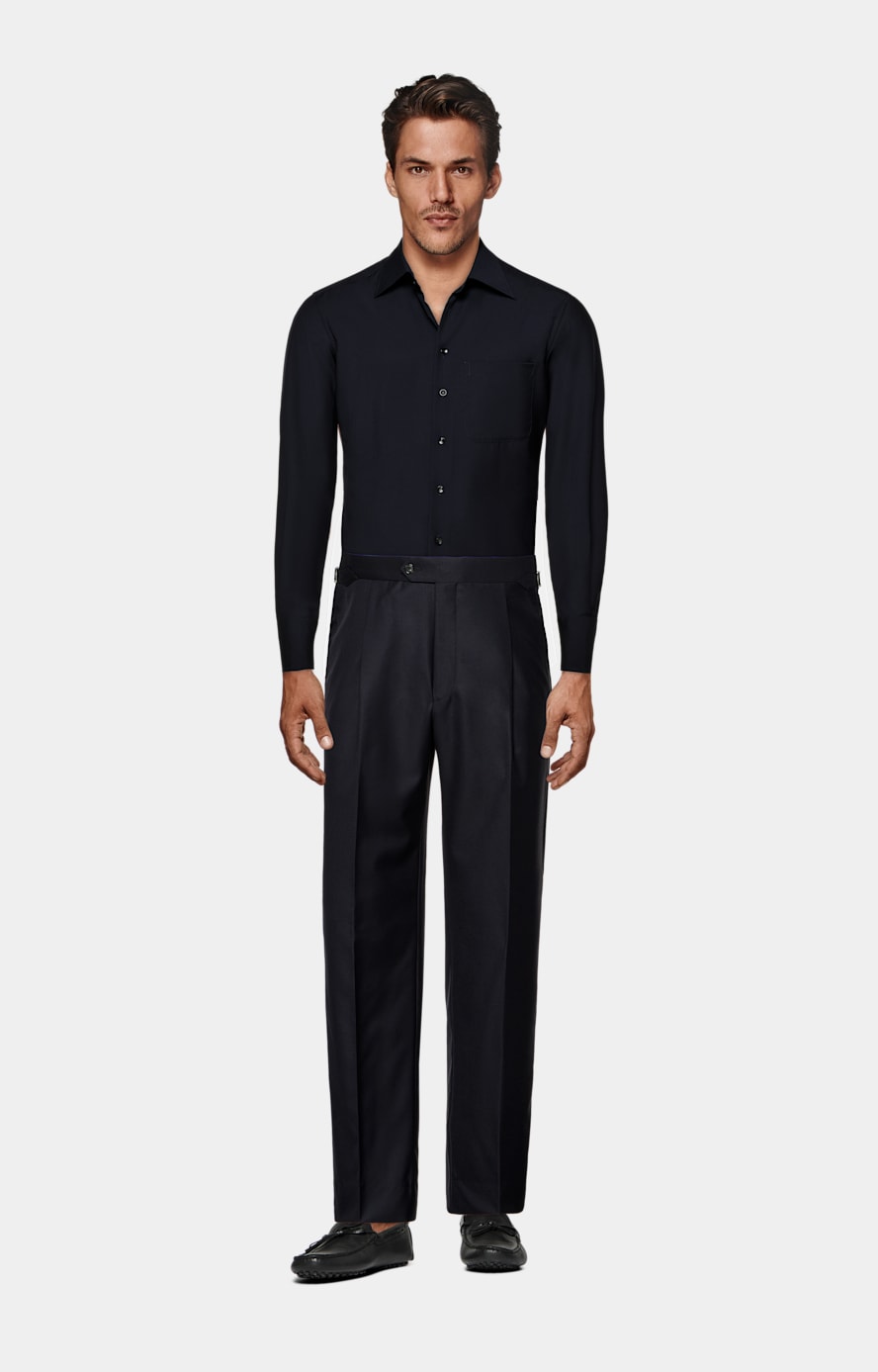 Navy Tailored Fit Shirt