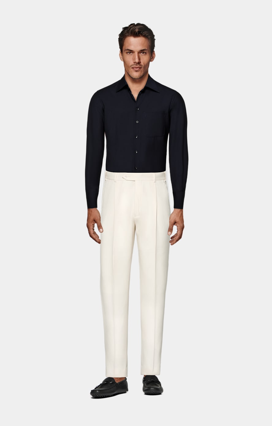 Chemise coupe Tailored bleu marine