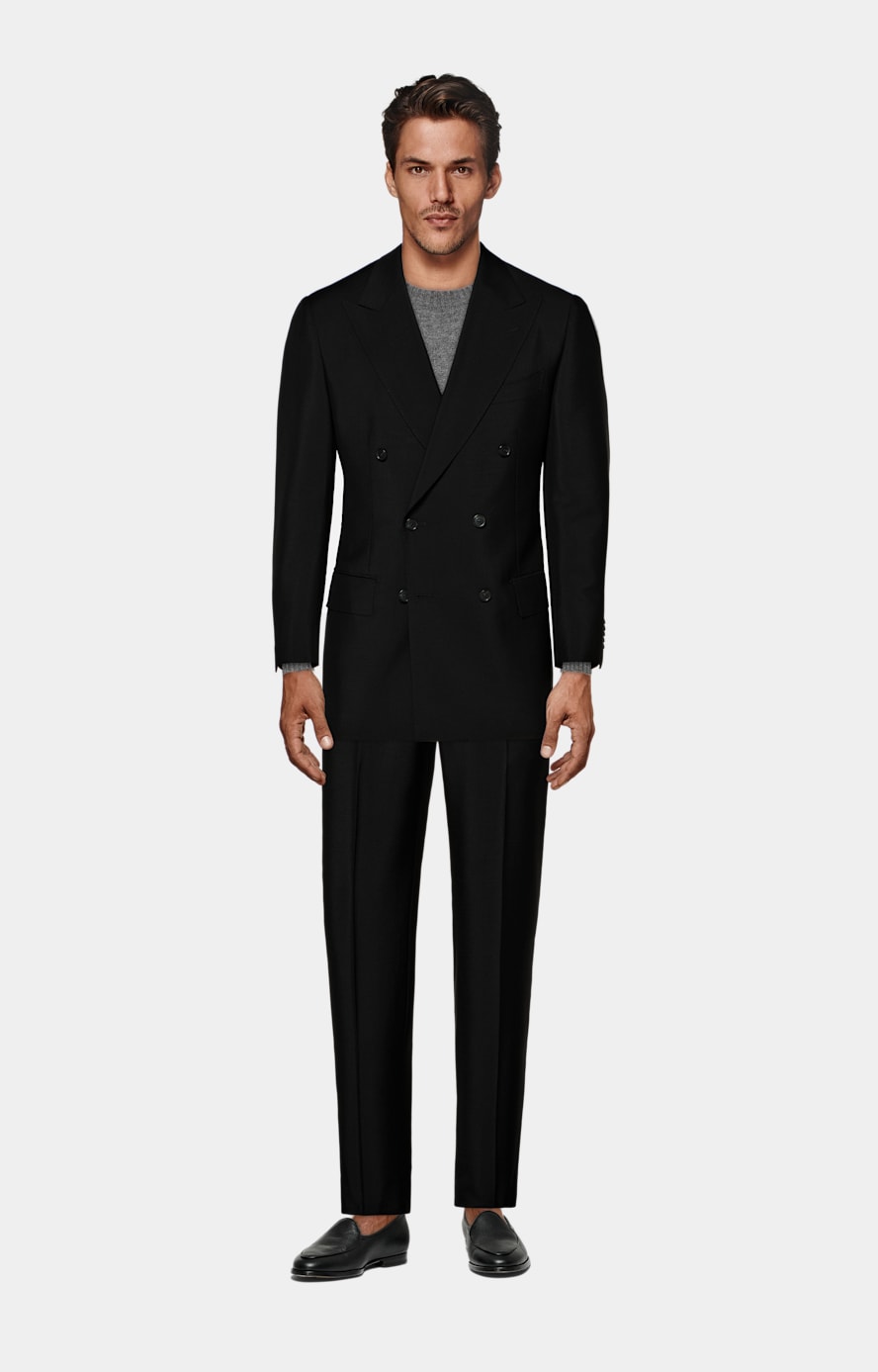 Black Tailored Fit Milano Suit