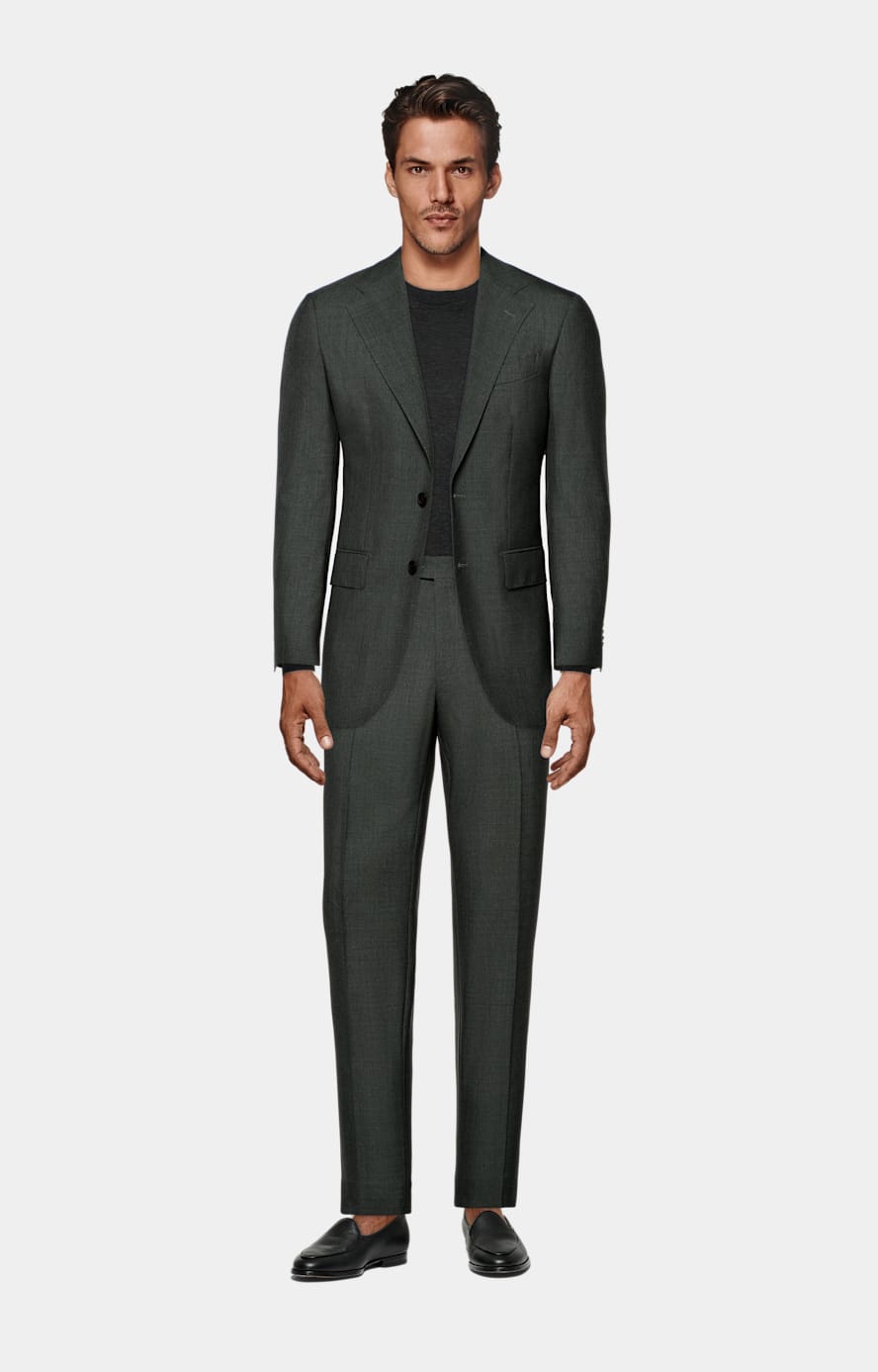 Dark Green Perennial Tailored Fit Havana Suit