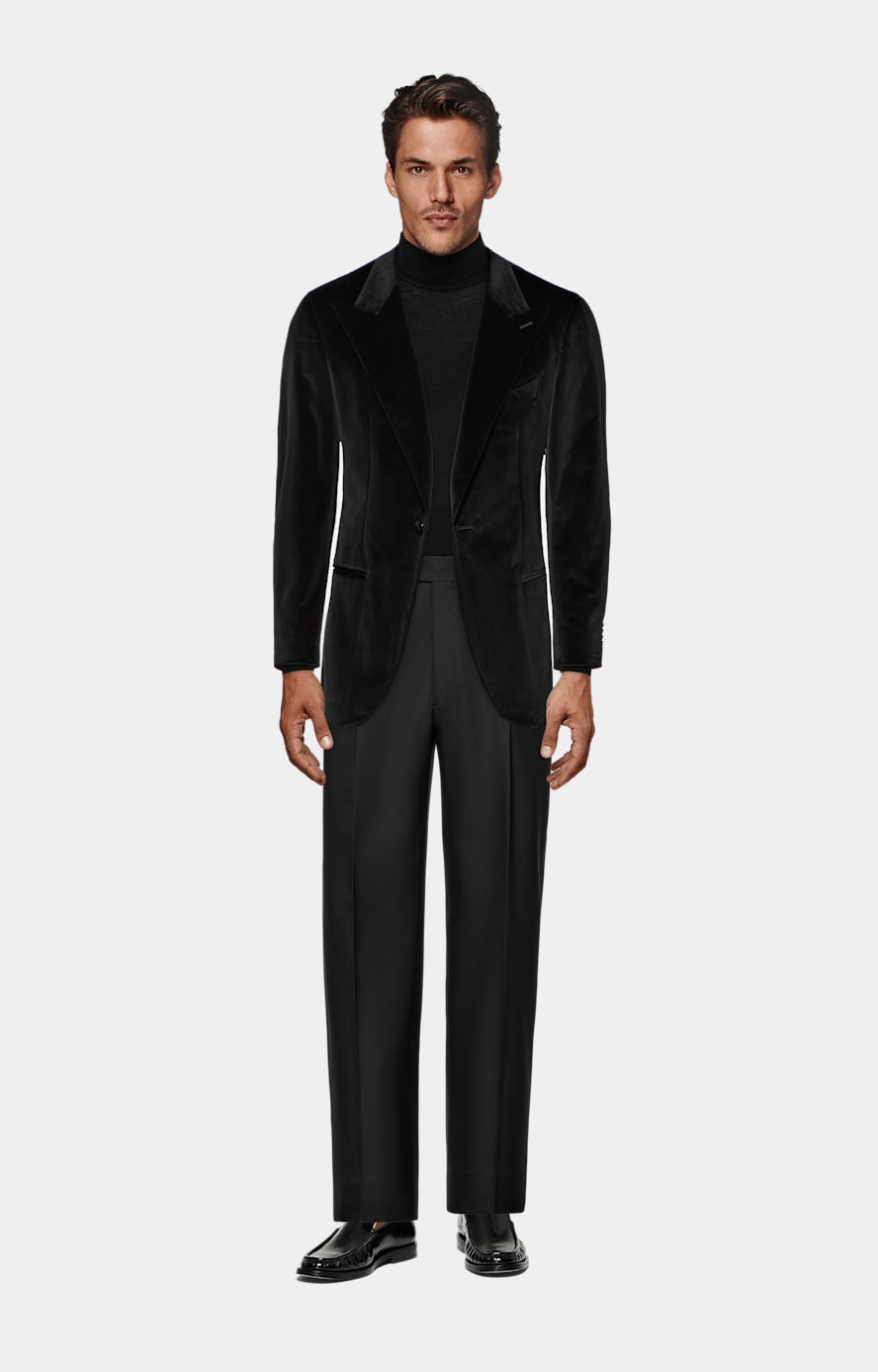 Black Merino Turtleneck