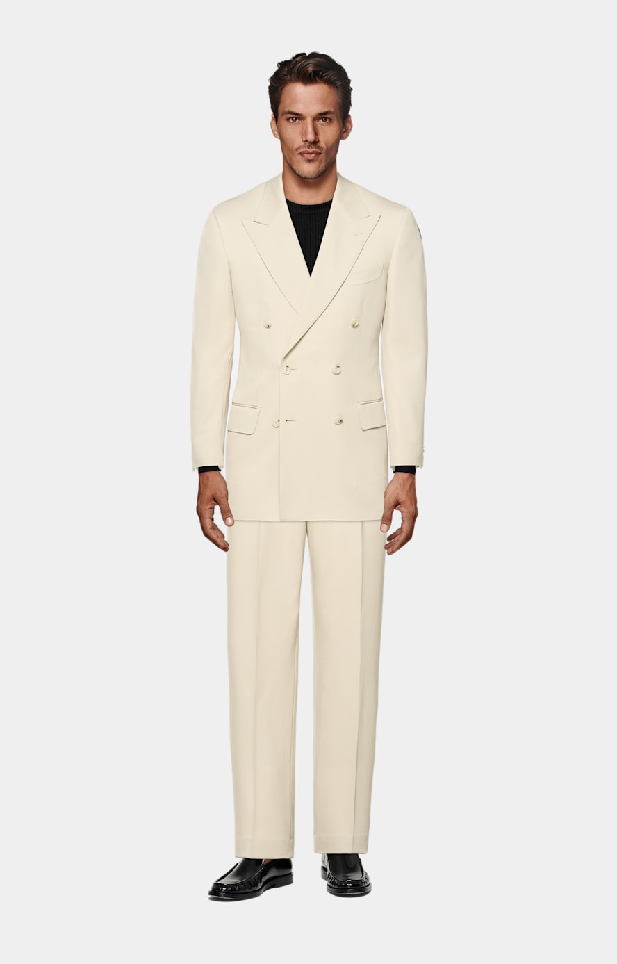 Sand Tailored Fit Milano Suit