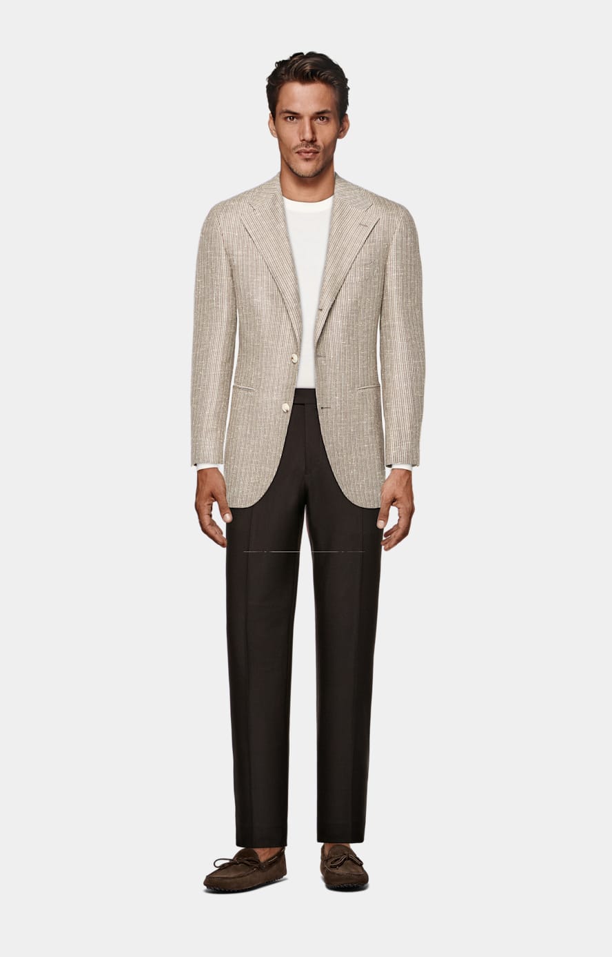 Taupe Relaxed Fit Roma Blazer