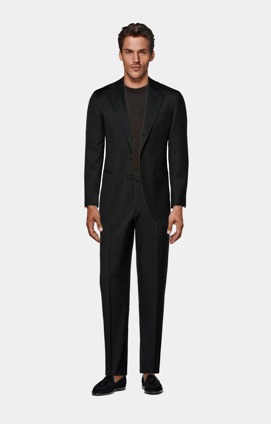 Black Perennial Tailored Fit Havana Suit