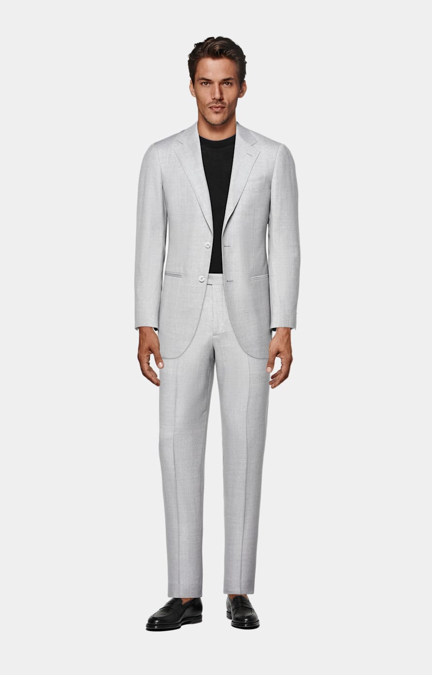 Light Grey Perennial Tailored Fit Havana Suit