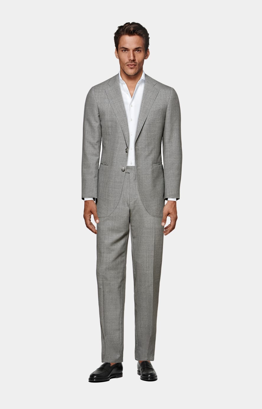White Twill Tailored Fit Shirt
