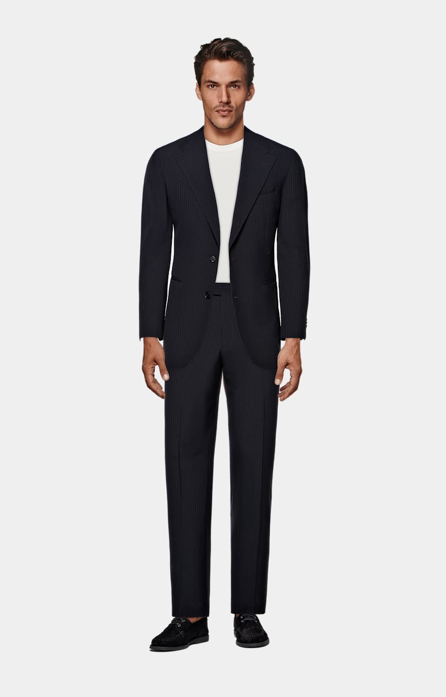 Navy Relaxed Fit Roma Suit