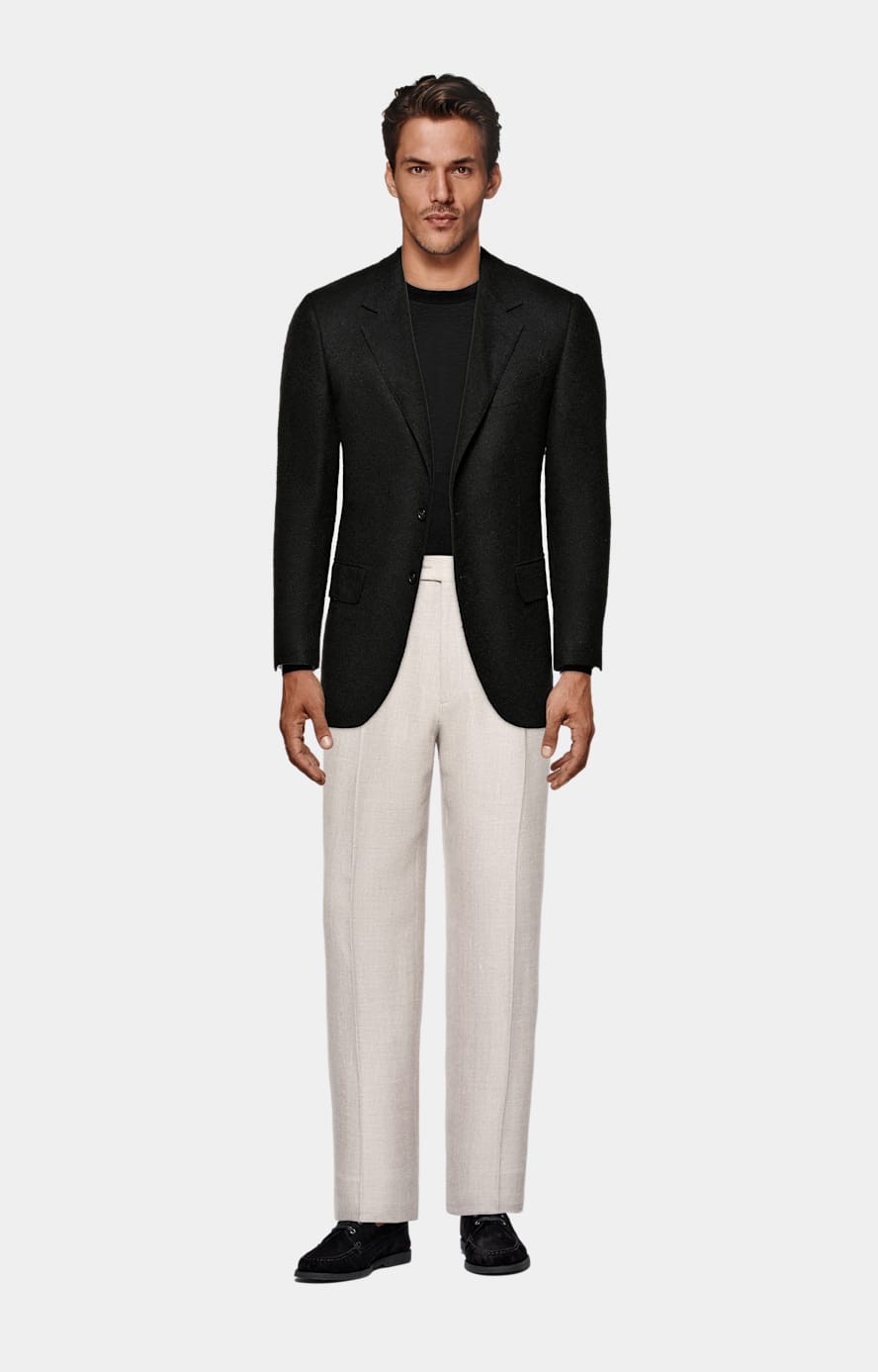 Black Tailored Fit Milano Blazer