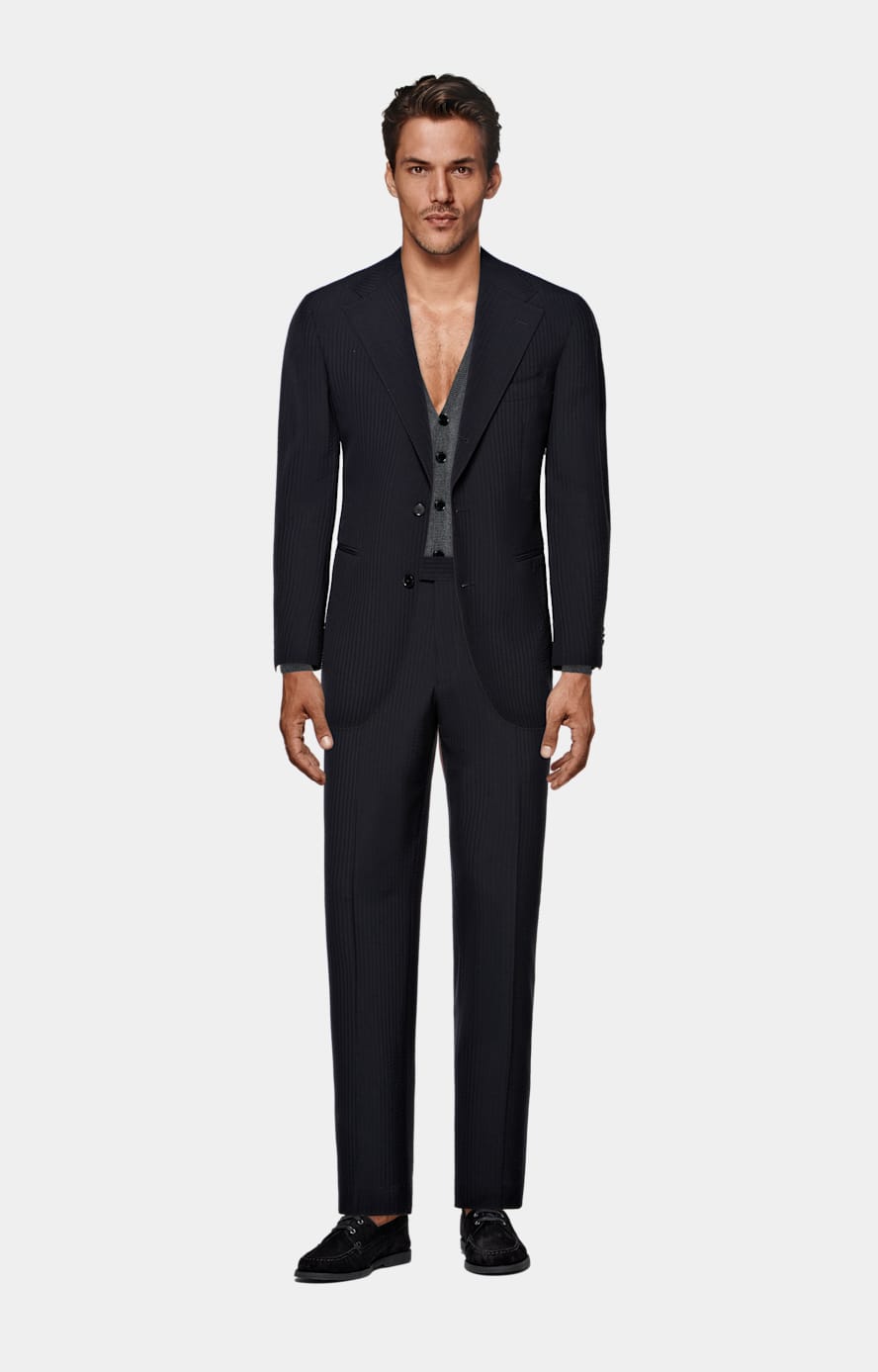 Navy Relaxed Fit Roma Suit